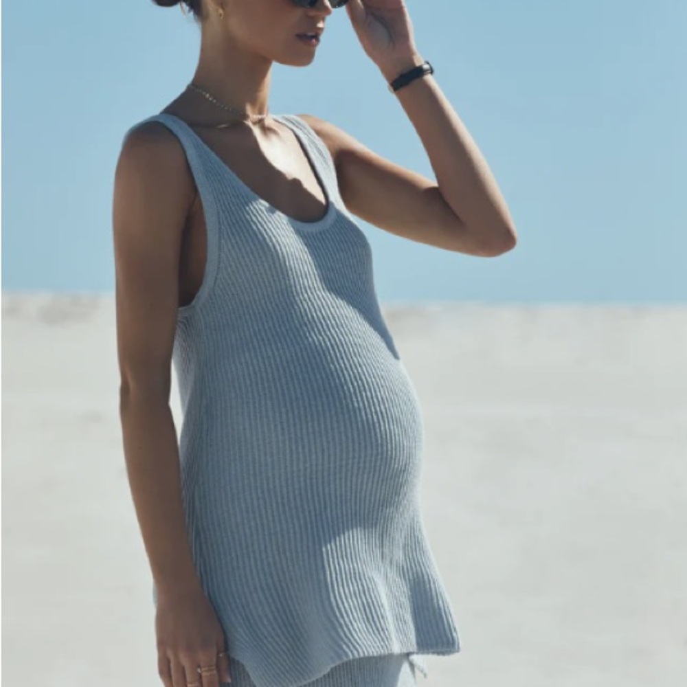 Legoe Heritage Maternity - blue Arabella Knit top and Maxi skirt